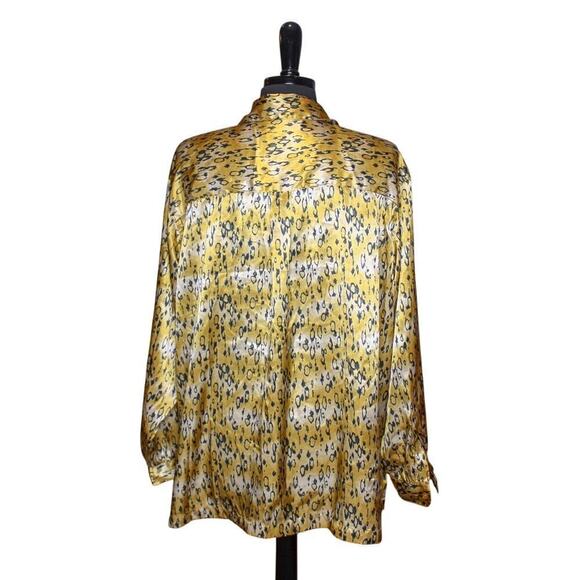 Evandale Intimates Cheetah Print Sleep Top Satin Animal Print Sleepwear - Picture 3 of 4